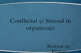 Conflictul Si Stresul in Organizatii