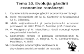 evolutia gandirii romanesti in economie