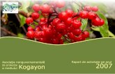 raport activitate 2007 - Asocia£¾ia Kogayon, organizaie nonguvernamental££ de protecie a mediului cu