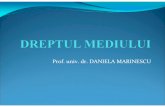 Prof. univ. dr. DANIELA 2012-03-12¢  Dreptul mediului este constituit din ansamblul complex al normelor