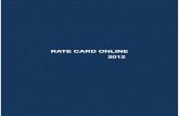 Rate Card Online 2012