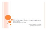 [04] Microsoft Excel 2016 - Politehnica Timi loredanau/teaching/UC/[04] Microsoft Excel 2016.pdf 