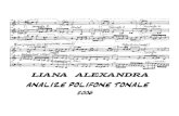 Liana Alexandra: Analize Polifone Tonale / Polyphonic Tonal Analysis