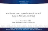 Procedura de inscriere la evenimentul Bucuresti Business Days explicata pas cu pas