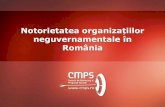 Notorietatea organizatiilor neguvernamentale in Romania