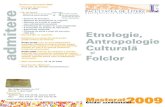 Etnologie Antropologie Culturala Si Folclor