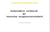 Gandire Critica Si Teoria Argumentarii