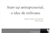 Marius Ghenea Start-up rial de Milioane