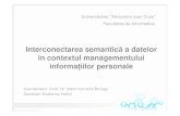 Interconectarea Semantica A Datelor In Contextul Managementului Informatiilor Personale
