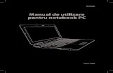 Manual de utilizare pentru notebook PC Manual de utilizare pentru notebook PC Utilizarea touchpad-ului