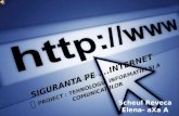 Siguranta p E . Internet ï  proiect : Tehnologia Informatiei  s i a Comunicatiilor