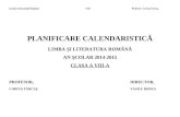 Planificare Calendaristica Humanitas 8
